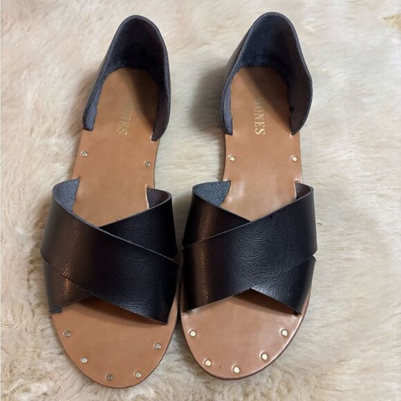 Dunes Fiona Black Women's Sandals - Picture 7 of 7